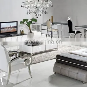 Cheap Black Tempered Glass Dining Table on Sale TH299 thumbnail-3