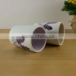 Cheap Votive Customized Print Wedding Decorative Porcelain Candle Jars Ceramic Pillar Tea Light Outdoor Candle Holders thumbnail-2