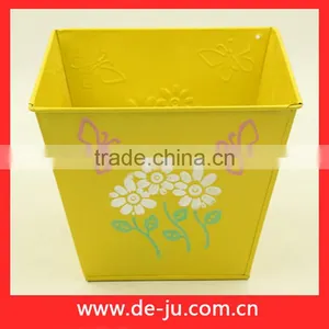 Yellow Garden Decoration Square Flower Pots Planters thumbnail-1