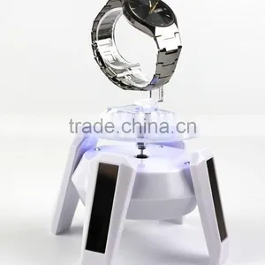 Solar Power Rotating Turntable Led Solar Rotary Display Stand Cheap Price For Promotion thumbnail-1