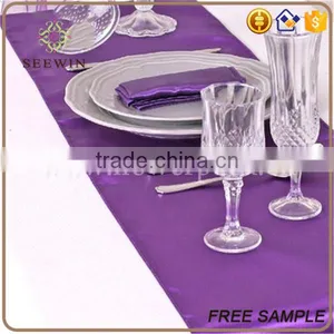 Chinese Wholesale Style Satin Sheer Table Runner thumbnail-1