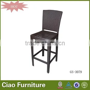 Modern Design Rattan Bar Stool Furnture Cheap High Bar Chair thumbnail-1