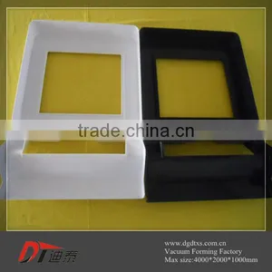 Custom Black and White Plastic Outline Vacuum Forming Part thumbnail-3