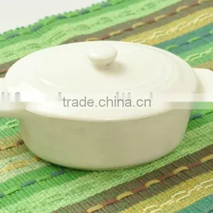 Oval Porcelain Bakeware, Ovenware With Handles thumbnail-1