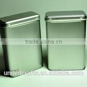 5 PCs of 50cc. EMPTY MINI PLAIN TEA METAL TIN BOX STORAGE NEW thumbnail-4