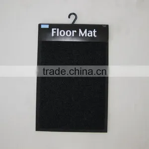 Black Polyester Choride Non-slip Durable Floor Mat thumbnail-2