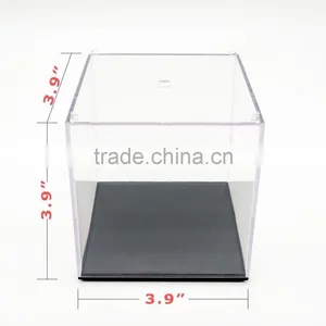 Clear Acrylic/Plastic Doll Box for Display Case Dustproof Tray Protection Cube 3.9"H thumbnail-5