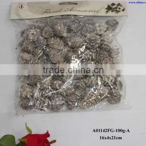 Wash White Santa Pinecone Ornament thumbnail-1
