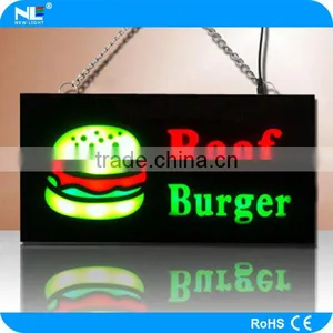 Acrylic Backlit Led Sign , 7 Colors Change Flash Light With Remote Control Led Open Sign/ Led Resin Sign. thumbnail-5