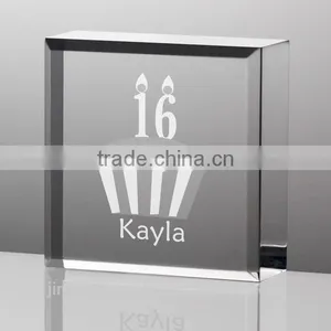 Crystal Gift for Wedding Block thumbnail-1