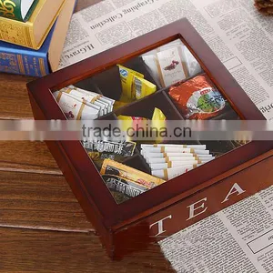 Personalized Logo Printed Watch Wooden Box Storage With 10 Grids thumbnail-1