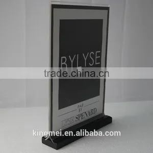 Custom Acrylic A4 Paper Menu Business Card Holder thumbnail-1