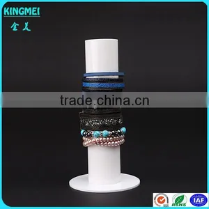 White Acrylic Necklace Display Holder or Acrylic Bracelet Holder thumbnail-2