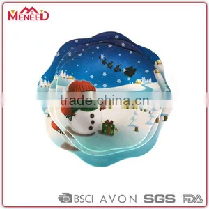 Christmas Eve Gifts Melamine Feeding Dish, Baby Safety Pentagram Child Plate thumbnail-1