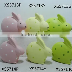 Ceramic Easter Rabbit Figurines thumbnail-2