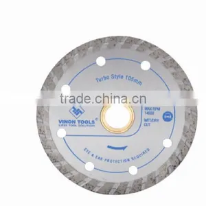 Turbo Diamond Blade for Cutting Tile, Marble, Concramic , Granite and Brick thumbnail-1