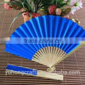 Colorful Bamboo Cheap Paper Fan Wholesale thumbnail-1