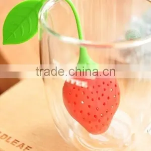 Hot Selling Silicone FDA Standard Tea Infuser Strawberry Tea Strainer thumbnail-3
