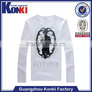 Custom Plain Cotton Eco-Friendly Dry Fit Long Sleeve t Shirt thumbnail-1