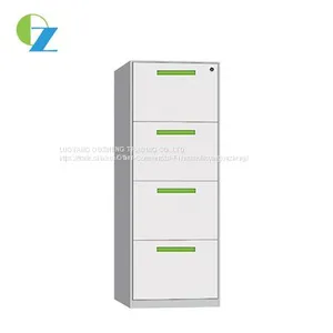 Strong Hold Durance 4 Drawer 8mm Thin Edge Vertical Drawer Metal Filing Cabinet thumbnail-1