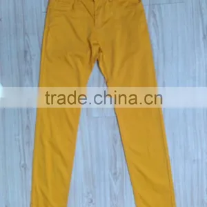 GZY Guangzhou Stock Lots Breathable Fabric Casual Colored Pants for Man thumbnail-2