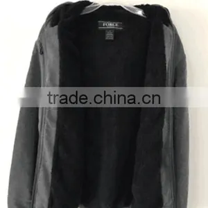 Sherpa Lining Simple Style Men Hoody Jacket thumbnail-2