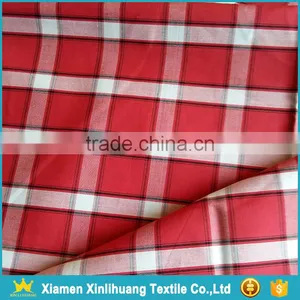 High Grade Woven 100 Cotton Yarn Dyed Red Plaid Fabric to Make Shirt thumbnail-2
