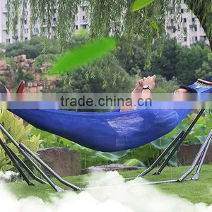 T33 Folded Warm Weather Mesh Fabric Double Portable Camping Hammock thumbnail-4