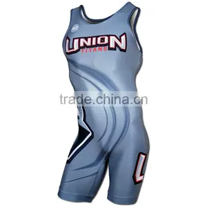 Custom and Cheap Fashionable Wrestling Singlets for Sale thumbnail-1