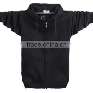 Zipper Plus Bonnet Blouses Male and Fat Plus-size Cardigan Fleece Men With Hood Long Fatty Sport Coats thumbnail-1