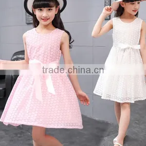 Zm35614a Fashion Kids Party Dresses New Model Girls Sleeveless Dress thumbnail-6