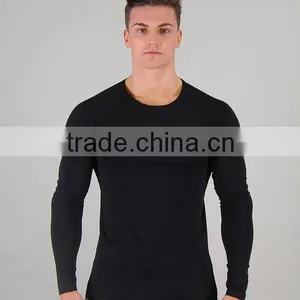 Mens Long Sleeve Gym Fitness t Shirts thumbnail-2