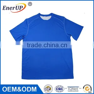Men Clothing Sport Wear Gym Moisture Wicking Antibacterial Plain t Shirt Wholesale thumbnail-5