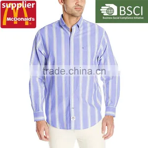 2016 Fashion Design Cotton Flannel Wholesale Striped Shirts thumbnail-1