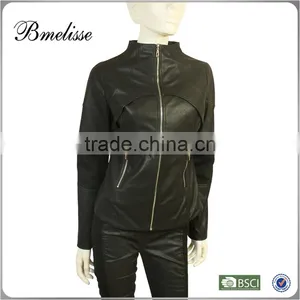 2015 Corparate Uniform Custom Logo Genuine Lather Jacket thumbnail-1