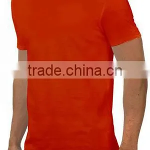 Plain Round Neck Single Jersey T-shirts/ Rib Neck T-shirts thumbnail-1