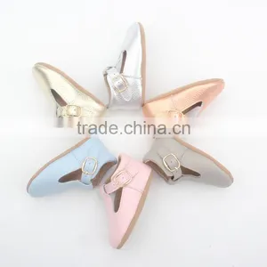 New Arrival Genuine Cow Leather Dance Fancy Baby Girls Shoes thumbnail-5