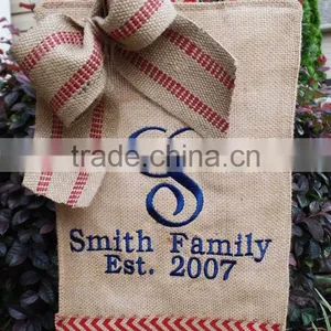 Personalized Embroidered Burlap Garden Flag thumbnail-4