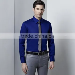 2016 New Model Shirts For Men Royal Blue Shirt thumbnail-3