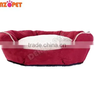 2014 Oval Suede Pet Bed Dog Bed thumbnail-2