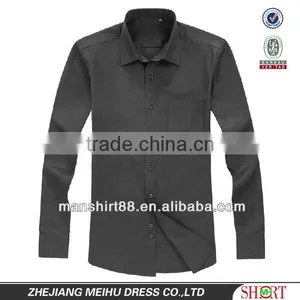 Latest Slim Fit Style 100%Cotton High Quality Peaked Collar Shirt for Men thumbnail-1