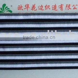 Yarn Dyed Elastic, Color Stripe Elastic Webbing thumbnail-1