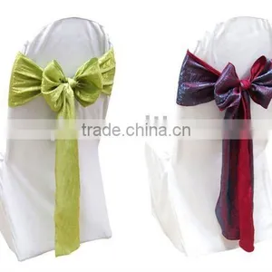 Polyester Banquet Chair Cover and Crushed Taffeta Chair Sash thumbnail-1