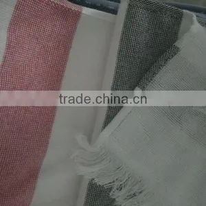 Turkish 1 Ply 2 Sides Striped Beach Towels With Fringe thumbnail-1