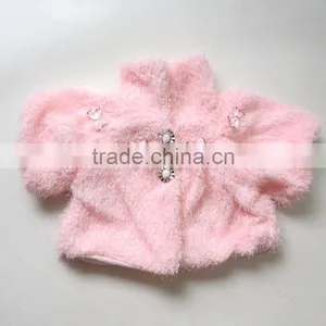 Child Fur Vest Little Girl Fur Coat Soft Party Coat Baby Leopard Fur thumbnail-6