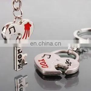 Fashion New Hot Selling Love You Key&Heart Lovers Keychain Couple Valentine's Day Gift thumbnail-1