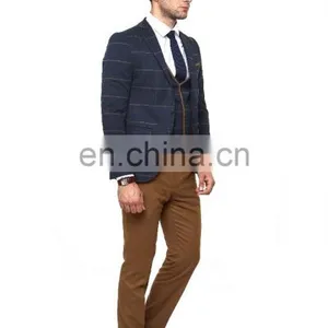 Two Buttons Slim Fit Men Suit (3 Pieces) thumbnail-3