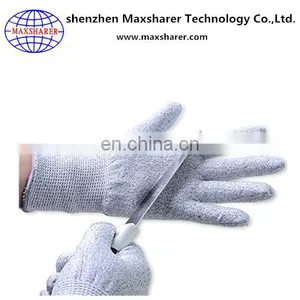 Cut Resistant Glove Grey pu Coating Cutter Gloves thumbnail-1