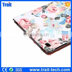 Flowers Pattern Cloth Skin Case for IPad, Wallet Style Case for IPad Mini 4,for IPad Mini 4 Case thumbnail-5