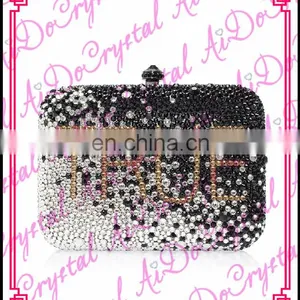 Aidocrystal Handmade Blown Snowflake Shinny Fancy Wedding Italian Detachable Chain Clutch/tote/ Handbag for Bridal Girl thumbnail-1